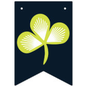 Shamrock Clover Floral St. Patrick's Day Party Vlaggetjes (Derde vlag)