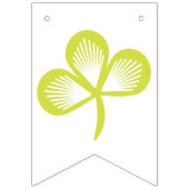 Shamrock Clover Floral St. Patrick's Day Party Vlaggetjes (Derde vlag)