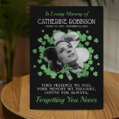 Shamrock Clover Foto-herdenking Fotoplaat
