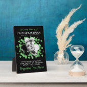 Shamrock Clover Foto-herdenking Fotoplaat (Zijkant)