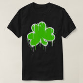 Shamrock Clover Graffiti Art St Patricks Day T-shirt (Design voorkant)