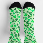 Shamrock Clover Green Happy St Patrick's Day Irish Sokken (Top)