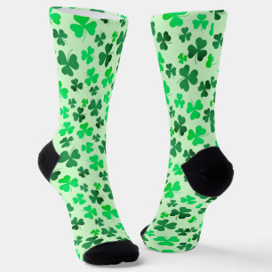 Shamrock Clover Green Happy St Patrick's Day Irish Sokken