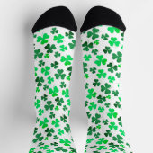 Shamrock Clover Green Leaf Foliage Ireland Elegant Sokken (Top)