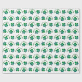 Shamrock Clover Green St. Patrick's Day Cadeaupapier (Vlak)