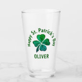 Shamrock Clover Green St. Patrick's Day Glas (Voorkant)