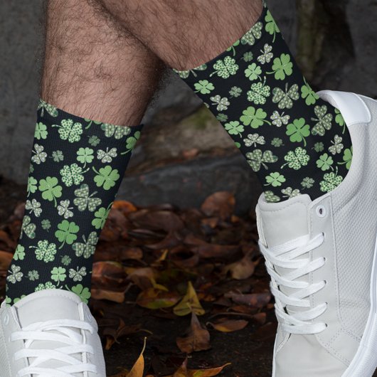 Shamrock Clover Green St. Patrick's day Sokken