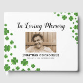 Shamrock Clover | Ierse begrafenisfoto Gastenboek (Voorkant)
