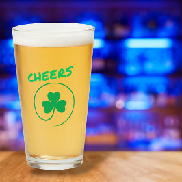 Shamrock Clover Ireland Irish Cheers St Patrick's Glas