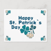 Shamrock Clover Irish Happy St. Patrick's Day Feestdagenkaart (Voorkant)