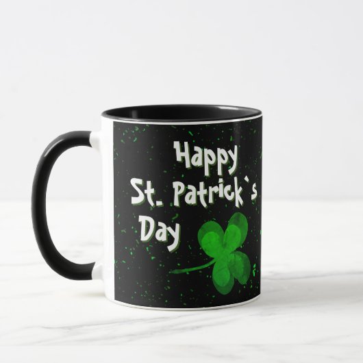 Shamrock Clover Irish Happy St. Patrick's Day Mok (Links)
