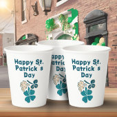 Shamrock Clover Irish Happy St. Patrick's Day Papieren Bekers