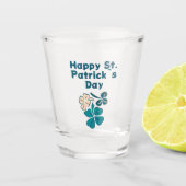 Shamrock Clover Irish Happy St. Patrick's Day Shot Glas (Voorkant)