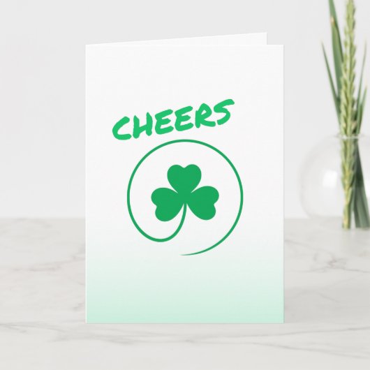 Shamrock Clover Irish Ireland Cheers All Purpose Kaart (Voorkant)