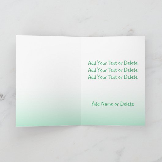 Shamrock Clover Irish Ireland Cheers All Purpose Kaart (Binnen)