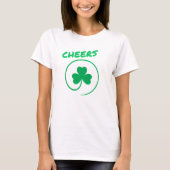 Shamrock Clover Irish Pride St Patricks Day Cheers T-shirt (Voorkant)