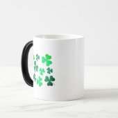 Shamrock Clover Leaf Ireland Modern Elegant Magische Mok (Voorkant links)