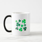 Shamrock Clover Leaf Ireland Modern Elegant Magische Mok (Links)