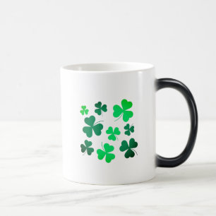 Shamrock Clover Leaf Ireland Modern Elegant Magische Mok