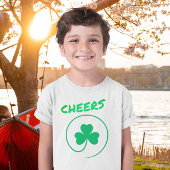 Shamrock Clover Leaf Lucky St Patrick's Day Cheers T-shirt