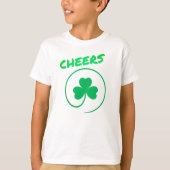 Shamrock Clover Leaf Lucky St Patrick's Day Cheers T-shirt (Voorkant)