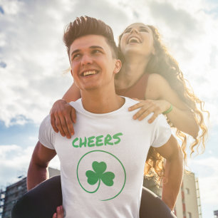 Shamrock Clover Lucky Irish Pride Ireland Cheers T-shirt