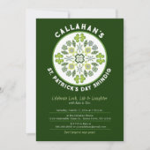 Shamrock Clover Mandala St. Patrick's Day Party Kaart (Voorkant)