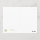 Shamrock Clover Patchwork Waterverf Briefkaarten (Achterkant)