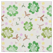Shamrock clover-patroon stof (Close Up)