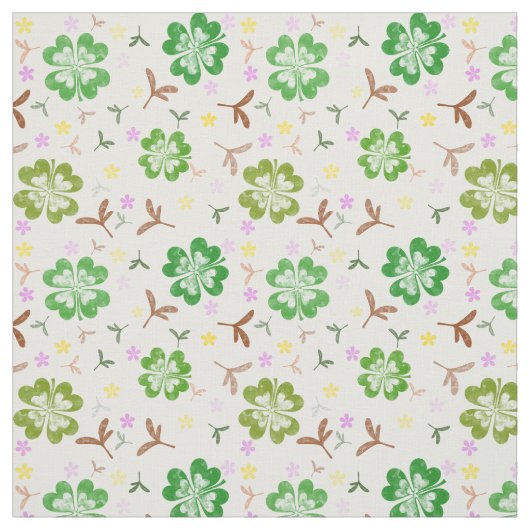 Shamrock clover-patroon stof (Swatch)