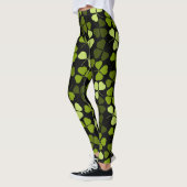 Shamrock Clover Pattern Floral St. Patrick Leggings (Links)