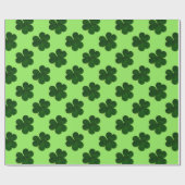 Shamrock Clover Pattern Irish Ireland Love Cadeaupapier (Vlak)