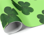 Shamrock Clover Pattern Irish Ireland Love Cadeaupapier (Rol Hoek)