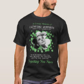Shamrock Clover Photo Funeral T-Shirt (Voorkant)