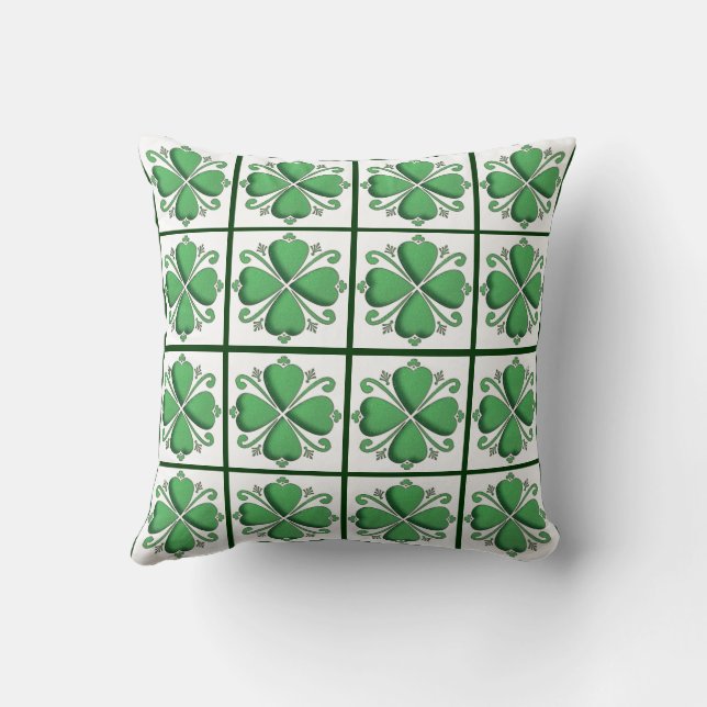 Shamrock/Clover Pillow Kussen (Achterkant)