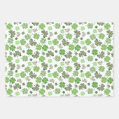 Shamrock Clover St Patrick's day Groen Inpakpapier Vel (Voorkant 2)