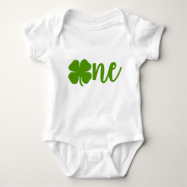 Shamrock Clover St. Patrick's Day ONE 1st Birthday Romper