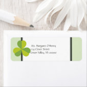 Shamrock Clover Two Toned Green Personalized Etiket (Insitu)