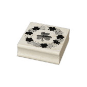 Shamrock Clover Wreath Saint Patrick's Day Stamp Rubberstempel (Stempel)