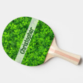 Shamrock Clovers Add Name Tafeltennisbatje (Zijkant)