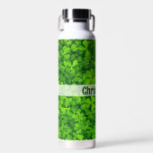 Shamrock Clovers Add Name Waterfles (Voorkant)