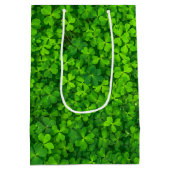 Shamrock Clovers - Gepersonaliseerd Medium Cadeauzakje (Achterkant)