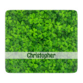 Shamrock Clovers - Gepersonaliseerd Snijplank (Voorkant)