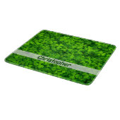 Shamrock Clovers - Gepersonaliseerd Snijplank (Hoek)