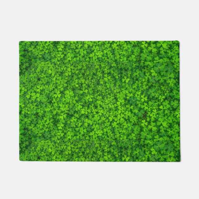 Shamrock Clovers Green Deurmat (Voorkant)