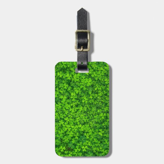 Shamrock Clovers Green Irish Symbol Ierland Bagagelabel (Voorkant verticaal)