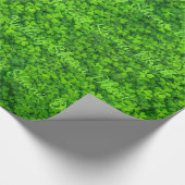 Shamrock Clovers Green Irish Symbol Ierland Cadeaupapier (Hoek)