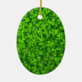 Shamrock Clovers Green Irish Symbol Ierland Keramisch Ornament (Voorkant)