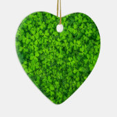 Shamrock Clovers Green Irish Symbol Ierland Keramisch Ornament (Rechts)