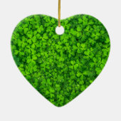 Shamrock Clovers Green Irish Symbol Ierland Keramisch Ornament (Achterkant)